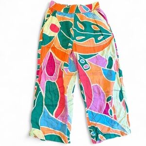 Colorful woman’s linen pants